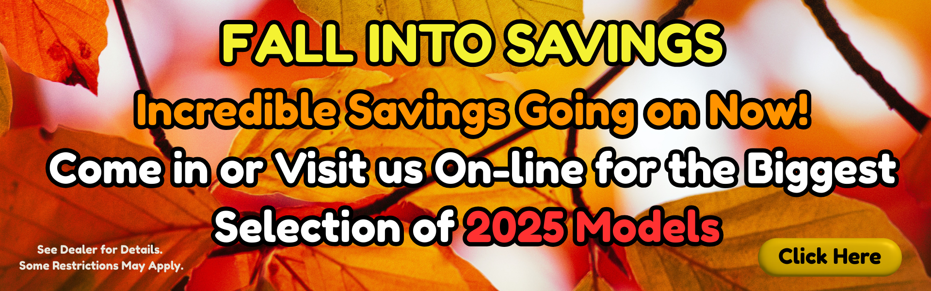 Fall Into Savings 2025 Models